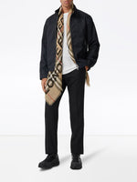 Check Print Knitted Scarf