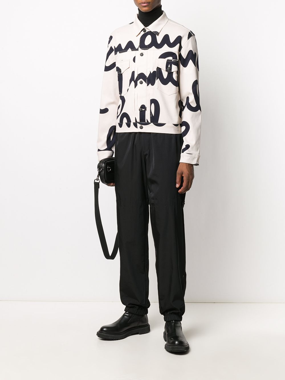 Drawstring-Waist Track Trousers
