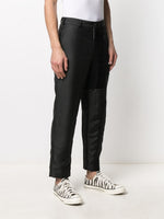 Patchwork Straight-Leg Trousers