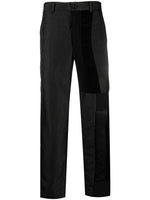 Patchwork Straight-Leg Trousers