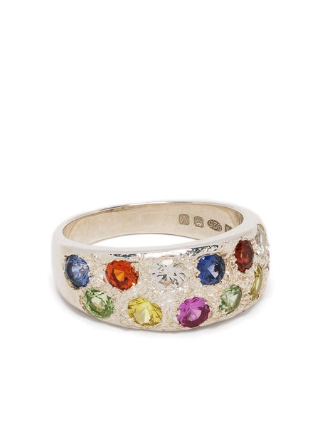 Mini Riviera Sapphire-Embellished Ring