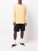 Stripe-Print Cotton Sweatshirt
