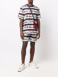 Graphic-Print Buckle-Fastened Shorts