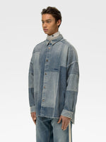Patchwork Denim Shirt