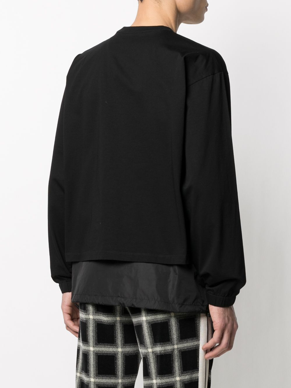 Logo-Patch Removable-Panel Sweatshirt