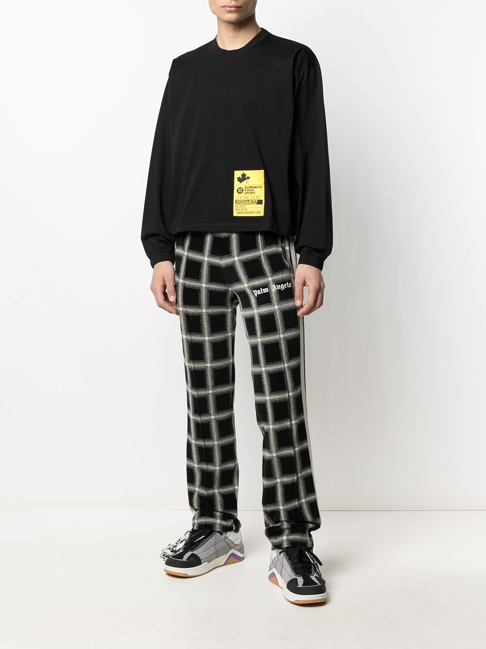 Logo-Patch Removable-Panel Sweatshirt