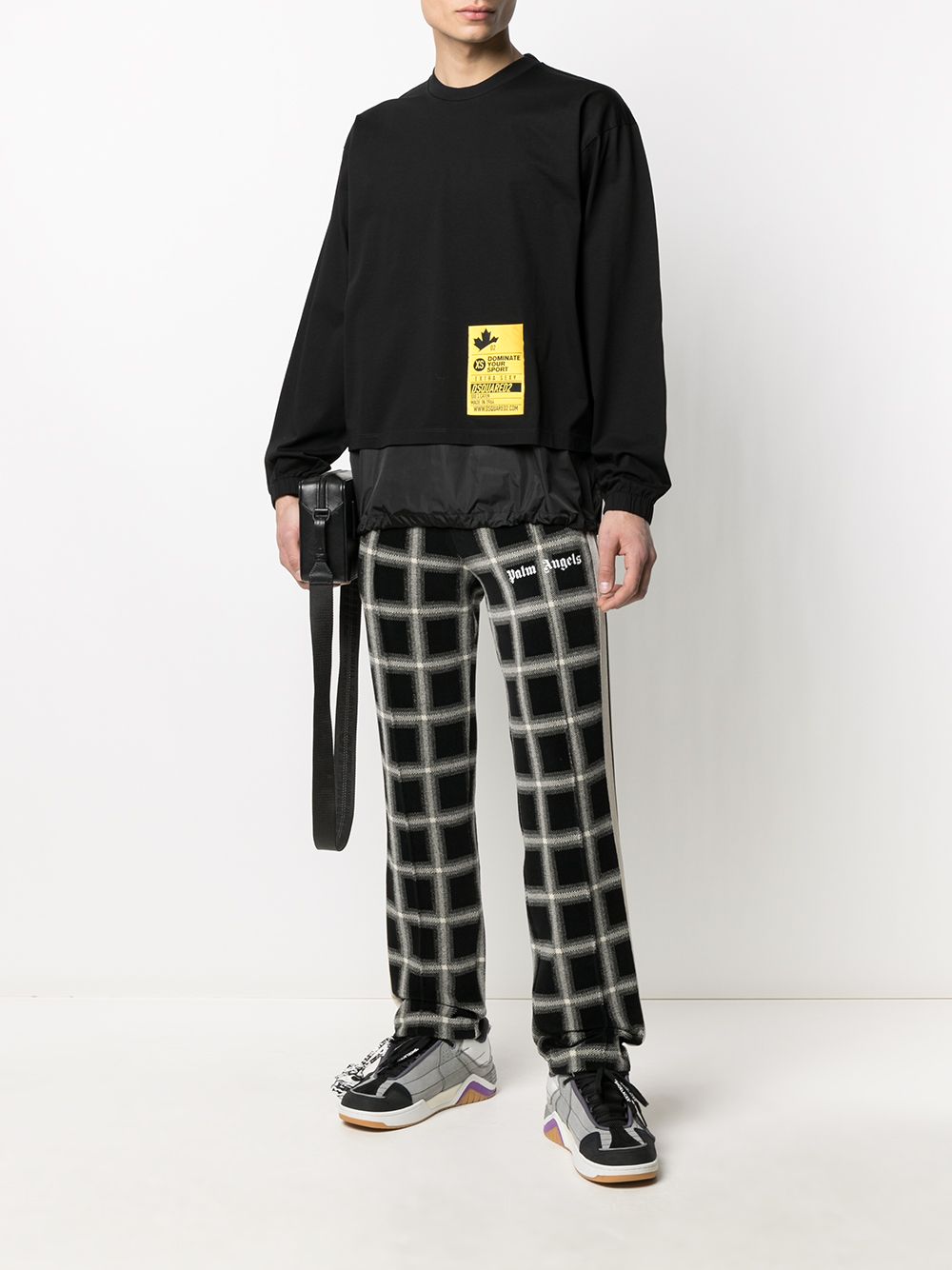 Logo-Patch Removable-Panel Sweatshirt