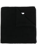 Embroidered-Logo Ribbed-Knit Scarf