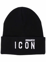 Embroidered-Logo Ribbed-Knit Scarf