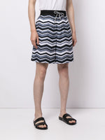 Abstract-Print Deck Shorts