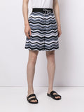 Abstract-Print Deck Shorts