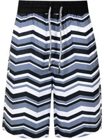 Abstract-Print Deck Shorts
