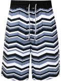 Abstract-Print Deck Shorts