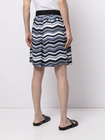 Abstract-Print Deck Shorts