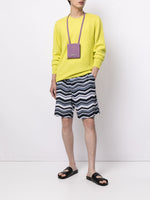 Abstract-Print Deck Shorts