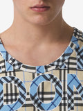 Checked Logo-Print Vest