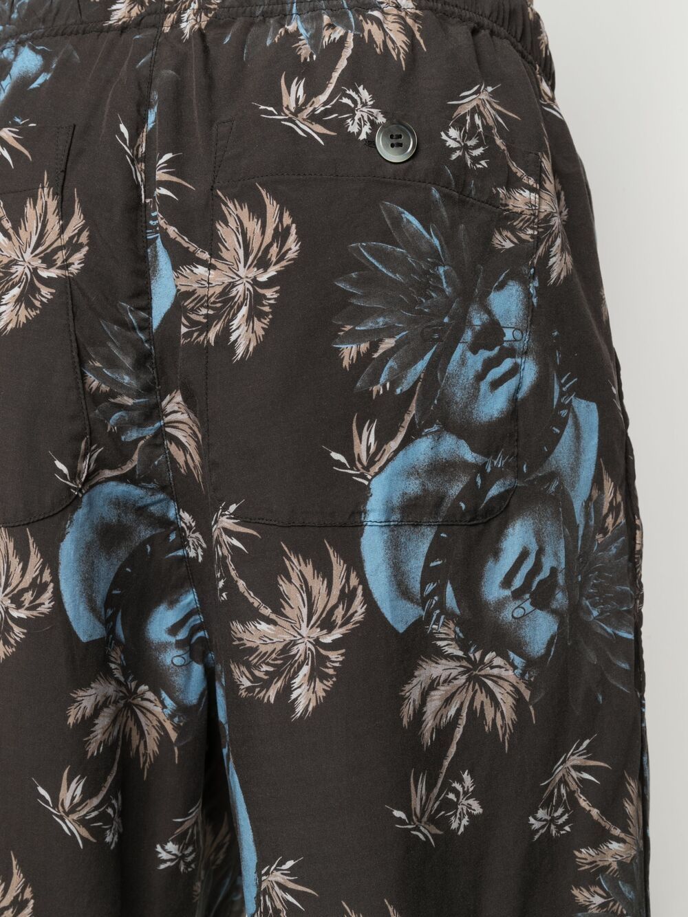 Rose-Print Bermuda Shorts
