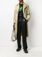Appliqué-Patch Tailored Trousers