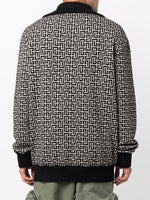 Monogram-Pattern Long-Sleeve Jumper