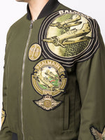 Multi-Badge Aviator Jacket