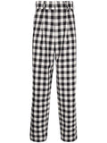 Gingham Check Print Trousers
