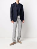 Stonewashed Slim-Fit Trousers