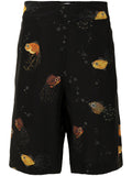 Fish-Print Tailored Shorts