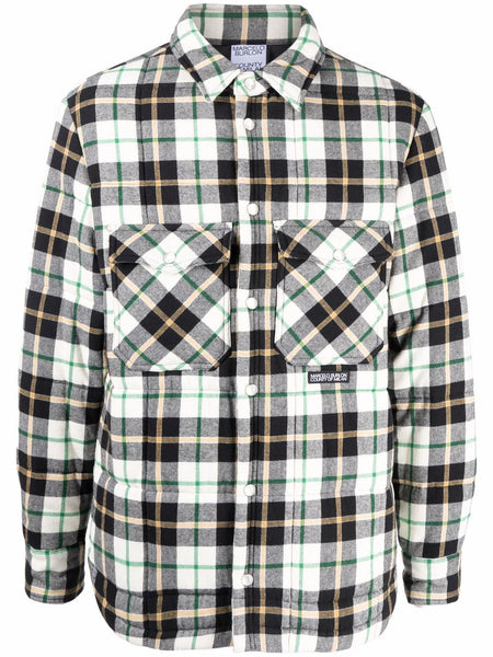 Logo Patch Plaid Shirt