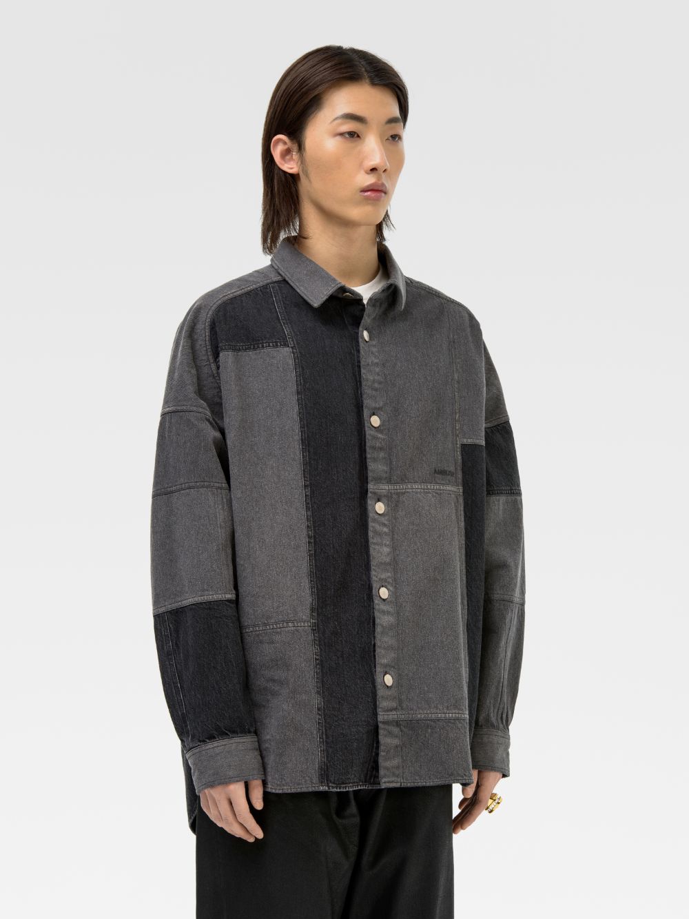 Patchwork Denim Shirt