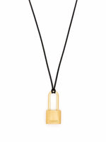 Small Padlock Necklace Gold  No Color