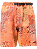 Paisley-Print Buckle-Fastening Shorts