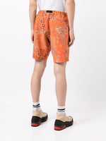 Paisley-Print Buckle-Fastening Shorts