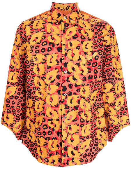 Filip Pagowski Print Cut-Out Cuff Shirt