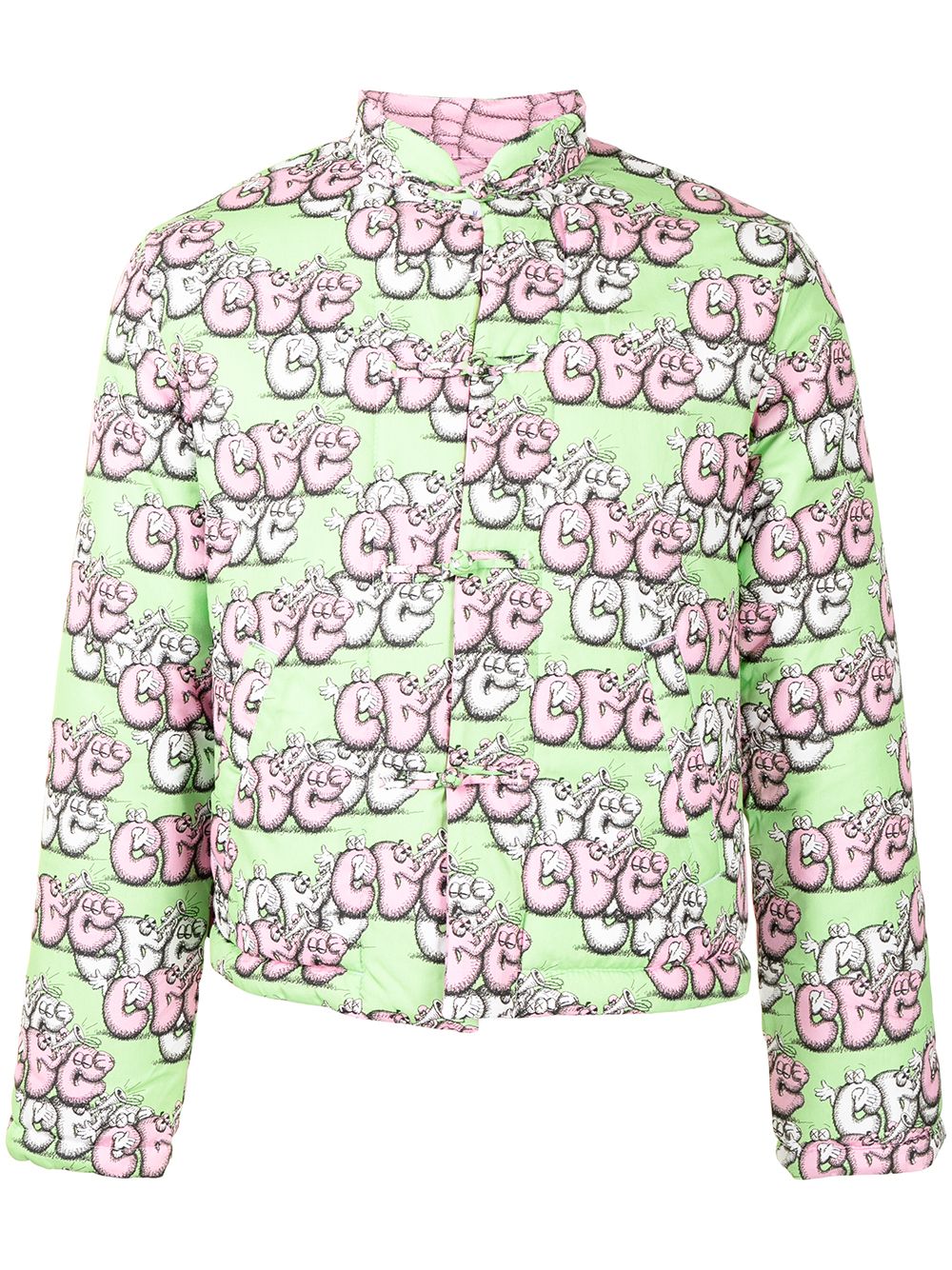 Logo-Print Padded Jacket