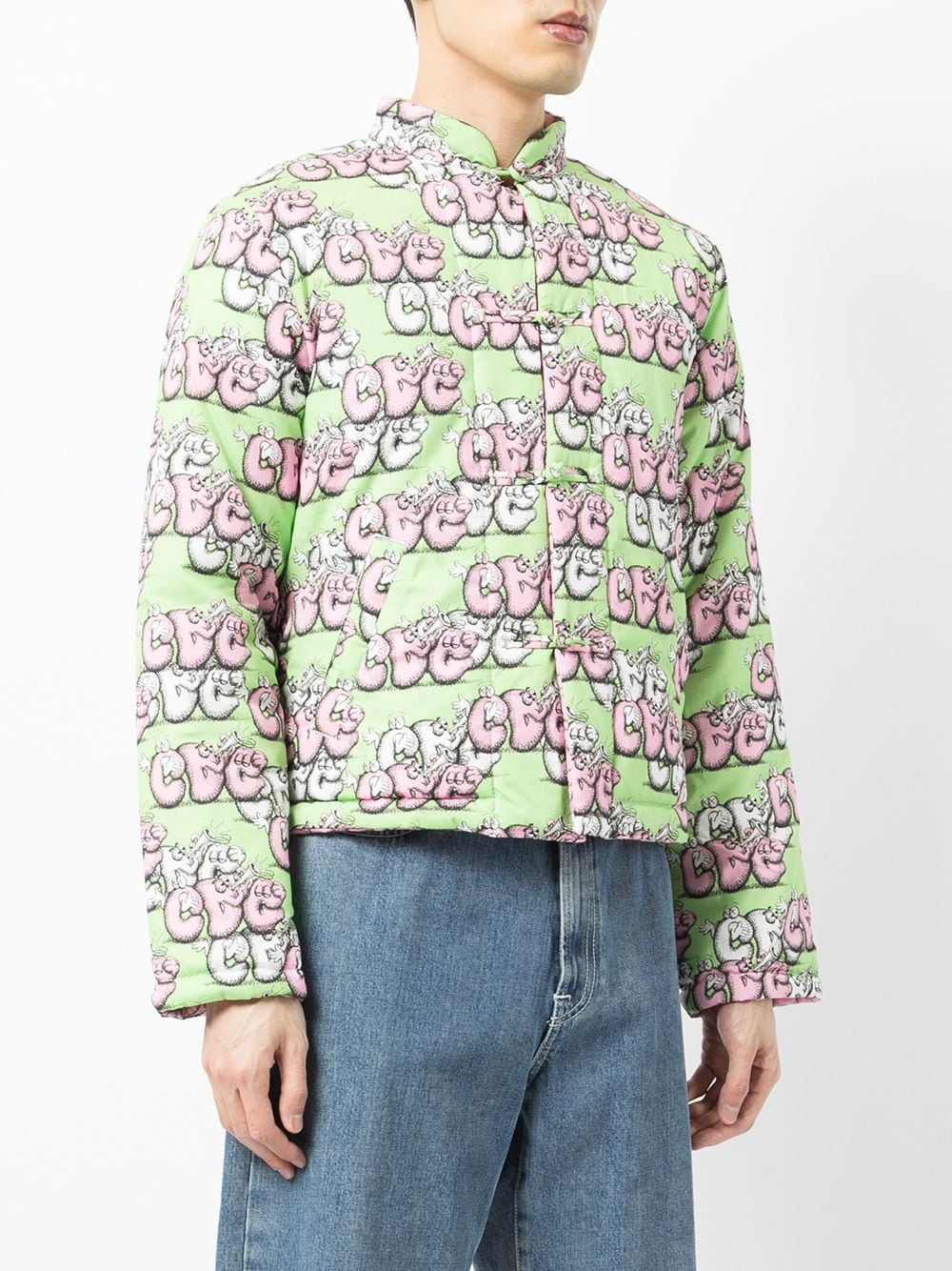 Logo-Print Padded Jacket