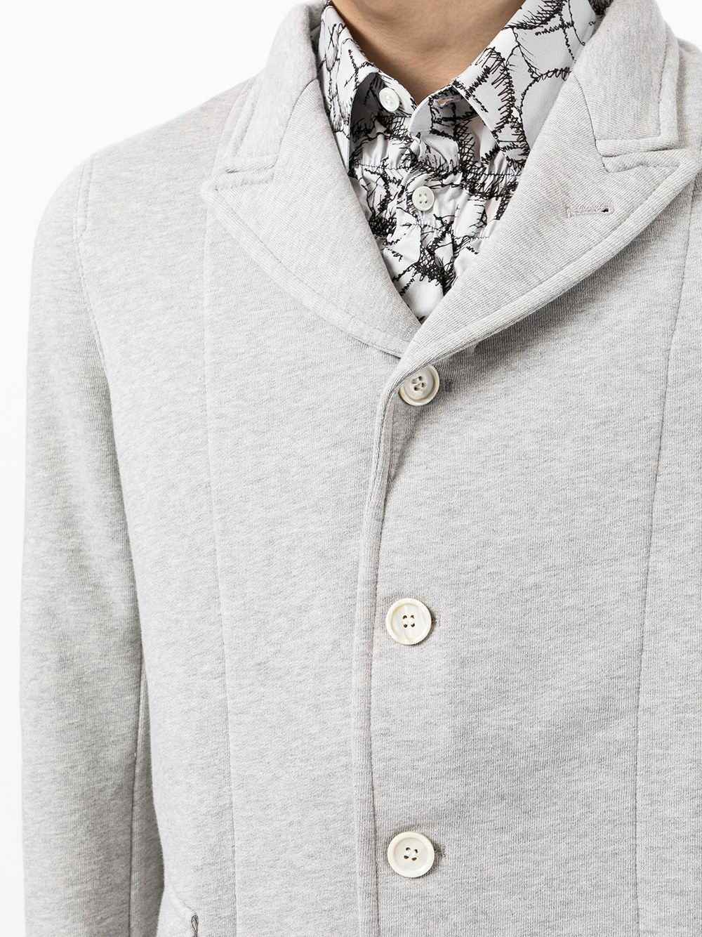 Single-Breasted Cotton Blazer