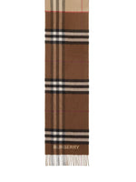 Two-Tone Checked Cashmere Scarf