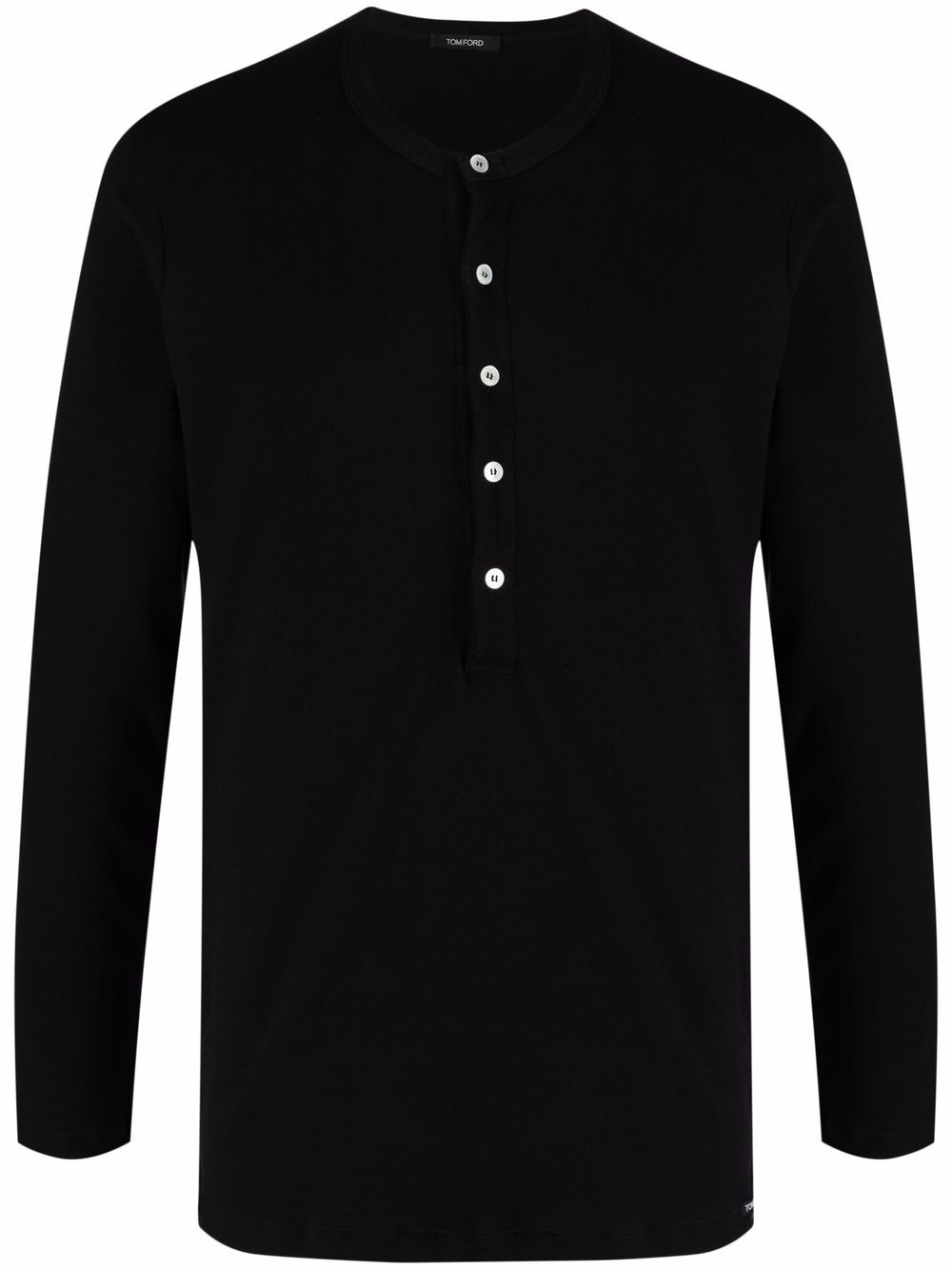 Round-Neck Henley T-Shirt