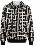 Monogram-Print Hoodie