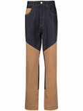 Two-Tone Panel Trousers