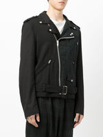 Tartan Check Pattern Biker Jacket