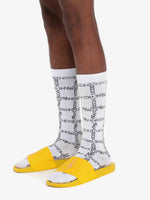 Intarsia-Logo Long Ankle Socks