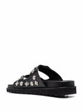 Stud-Embellished Leather Sandals