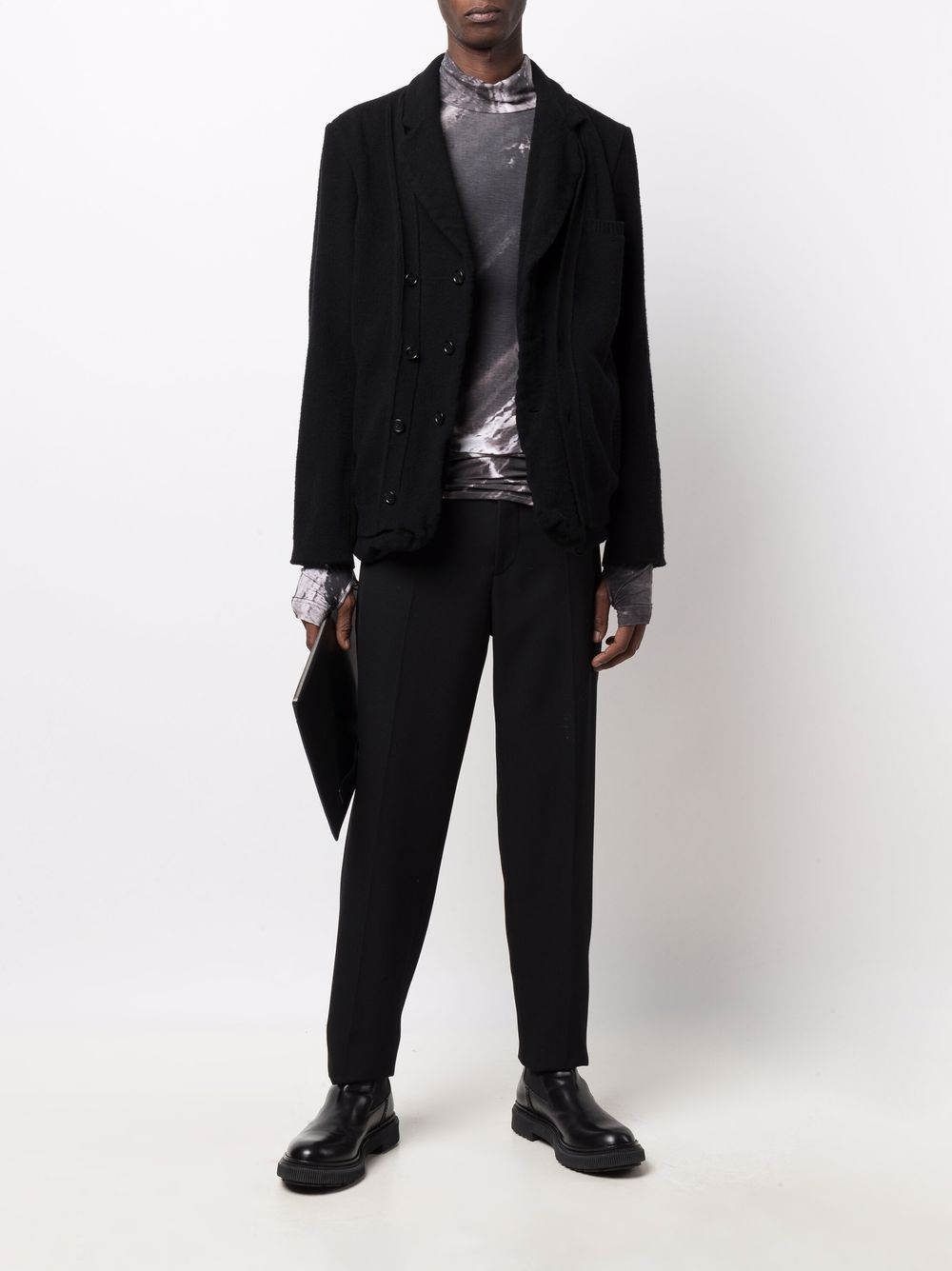 Single-Breasted Knitted Blazer