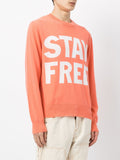 Stay Free Print Sweatshirt