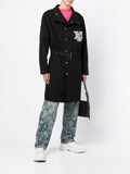 Slogan-Print Cotton Coat