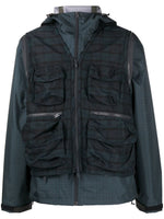 Check-Pattern Zip-Fastening Jacket