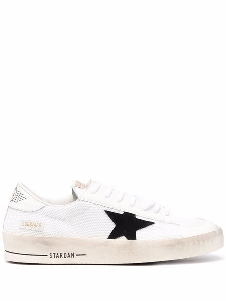 Star-Patch Lace-Up Sneakers