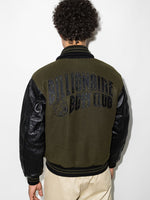 Patch-Detail Button-Up Bomber Jacket