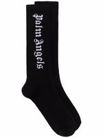 Intarsia-Logo Socks